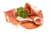 jamón de la selva negra en rodajas finas