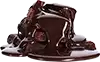 cobertura de helado de chocolate