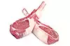 chuletas de costilla de cordero, de aproximadamente 1/2 pulgada de grosor