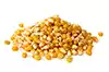 granos de palomitas de maíz, reventados