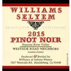 Williams Selyem Westside Road Vecinos Pinot Noir