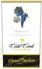 Castillo de Ste. Michelle Cold Creek Viñedo Merlot