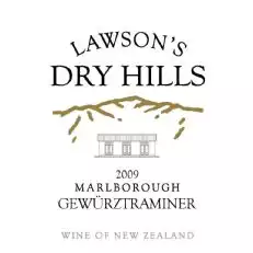 El 2009 Lawson's Dry Hills Gewürztraminer es una maravillosa expresión de una gran cosecha. El vino esdelicioso y redondo, con una acidez suave, equilibrada por un toque de dulzura(9,2 g / L). Cáscara de limón,mermelada, seda de caramelo, cilantro, jengibre y notas florales se pueden encontrar en la nariz. El paladar esdelicioso y rico con una concentración encantadora. Los sabores de lichi, limón y delicias turcas conducen a unfinal largo y especiado. A medida que el vino se desarrolla, se volverá más expresivo en nariz y cada vez máscomplejo.
