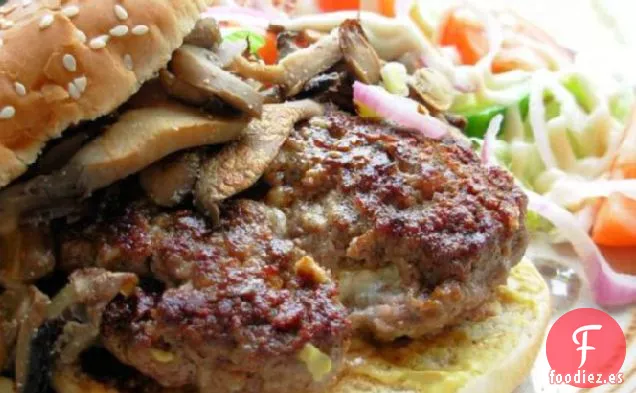 Hamburguesas de Queso Azul a la Parrilla