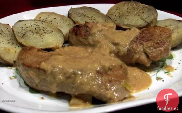 Chuletas de Lomo de Cerdo Al Estilo