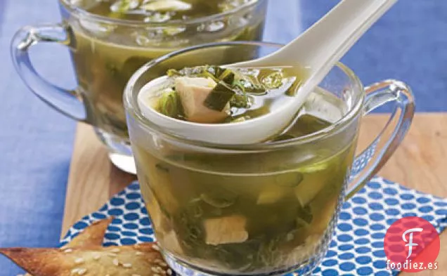 Sopa de Pollo con Jengibre