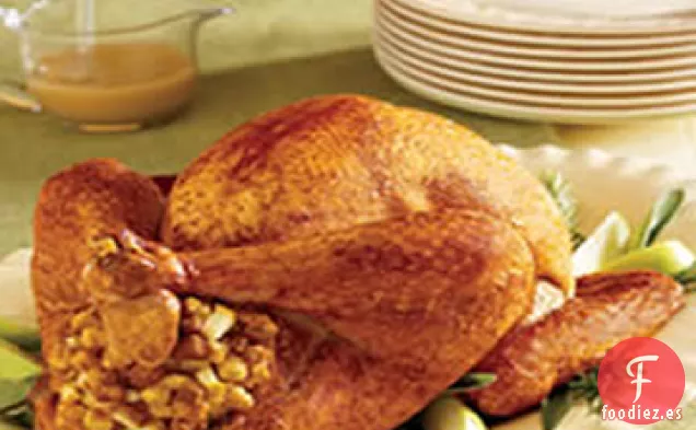 Dijon Asado y Pavo Glaseado con Manzana con Relleno de Frutas