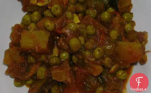 Curry de Patata y Guisantes