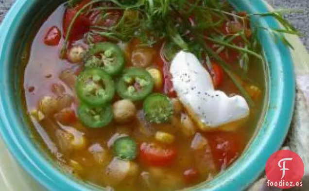 Sopa de Garbanzos Picante