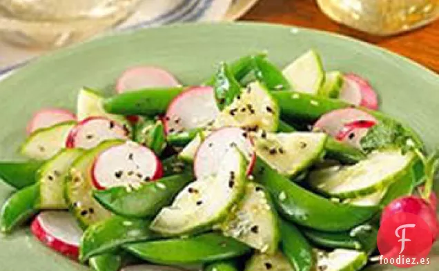 Ensalada de Guisantes con Broche de Azúcar