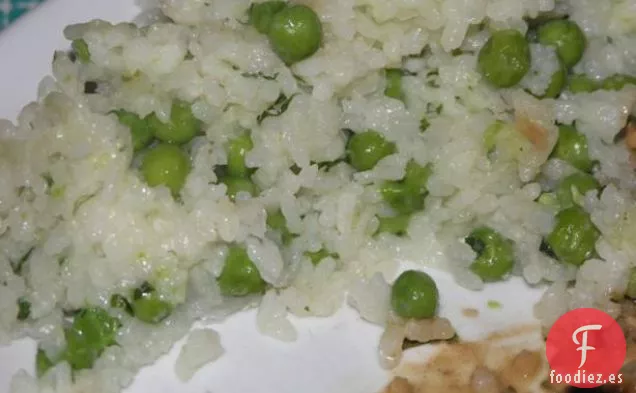 Rizi-Bizi croata (Arroz y guisantes verdes)