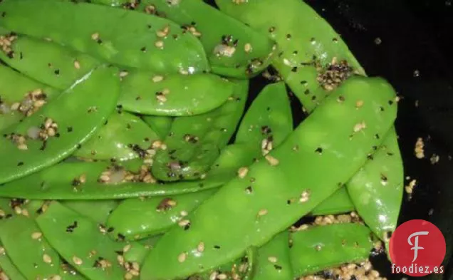 Guisantes con Semillas de Sésamo