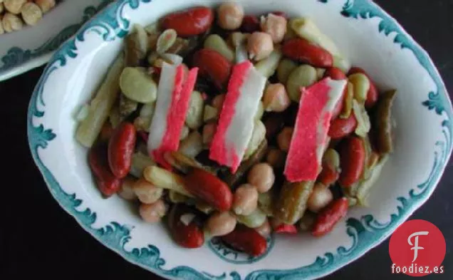 Ensalada Caliente de Cinco Frijoles
