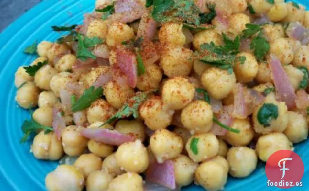 Ensalada Tibia De Garbanzos Con Jengibre
