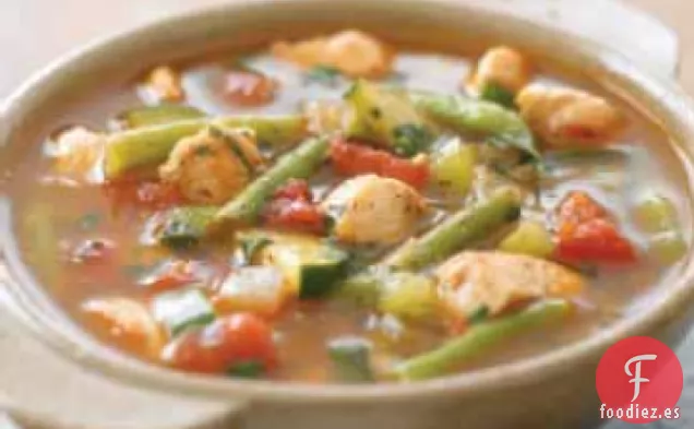 Sopa de Pollo para Comer Tus Verduras