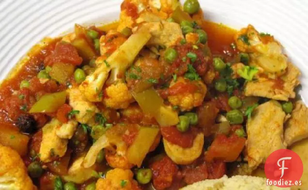 Curry de Coliflor de Pollo