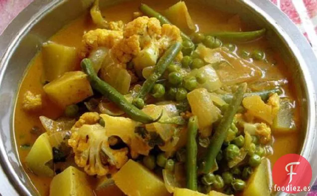 Verduras al Curry Rápido
