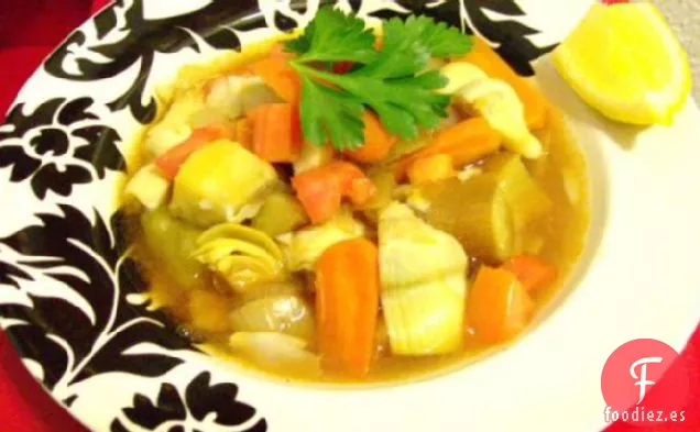 Sopa de Verduras Libanesa