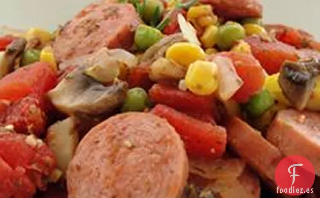Cazuela de Salchichas Picantes