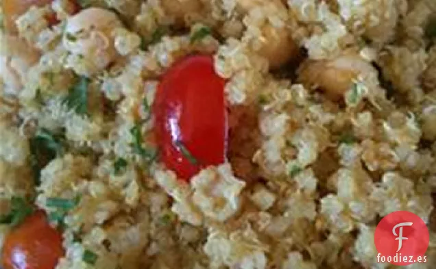 Quinua con Garbanzos y Tomates