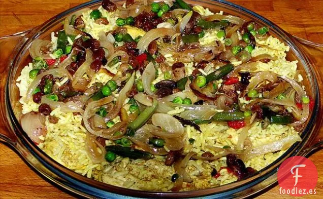 Sopa de Salchichas Ahumadas, Jamón y Guisantes al estilo Rústico