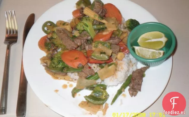 Curry Panang Tailandés (Estilo Gourmet )