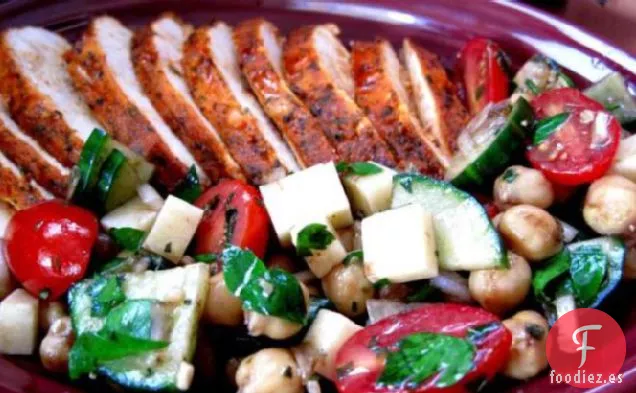 Ensalada Mediterránea de Garbanzos
