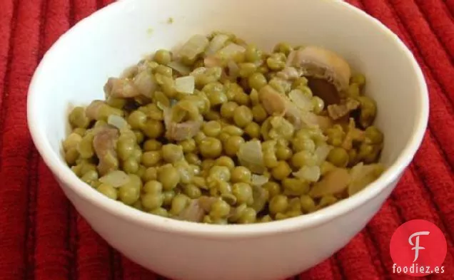 Guisantes y Champiñones