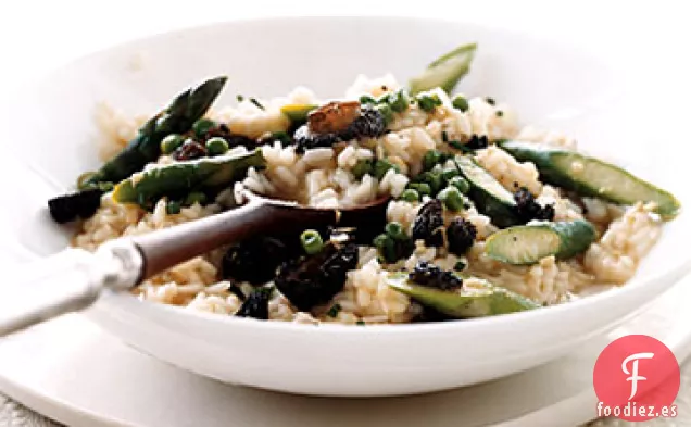 Risotto con Espárragos y Morel Ragoût