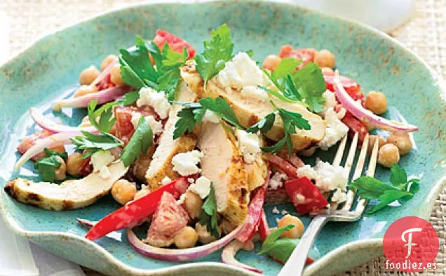 Ensalada Griega de Pollo a la Parrilla