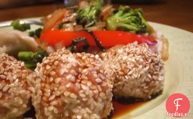Albóndigas de Sésamo de Pavo