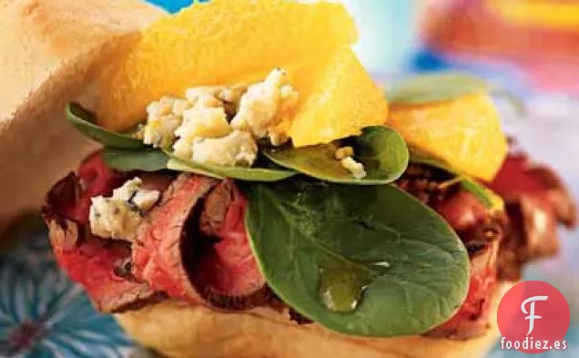 Sándwiches de Ternera, Naranja y Gorgonzola