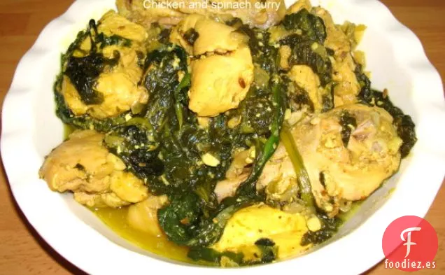 Curry de Pollo y Espinacas
