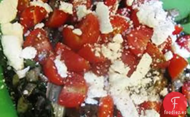 Ensalada de Acelgas y Champiñones Calientes