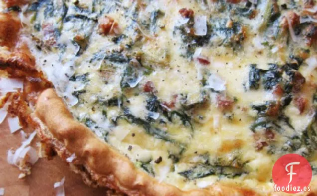 Quiche de Acelgas, Panceta y Pecorino