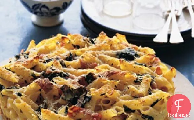 Pastel de Pasta, Jamón y Patata