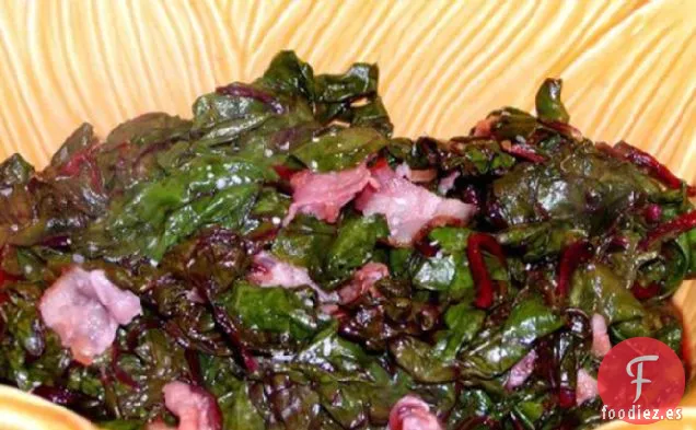 Acelgas Con Aderezo De Tocino