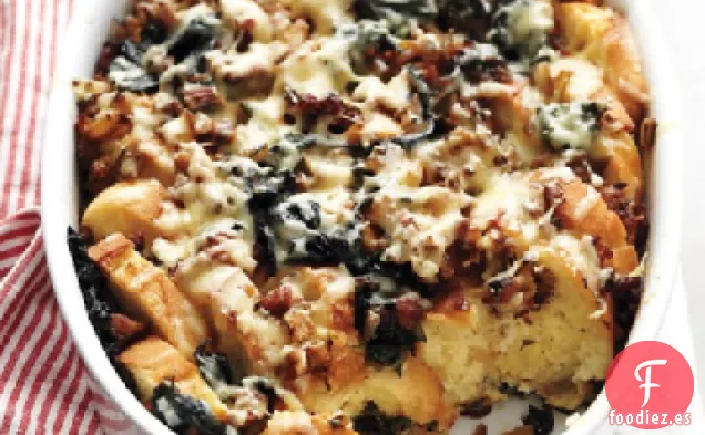 Estratos de Salchichas y Acelgas Suizas