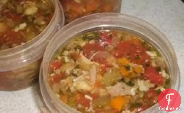 Sopa De Pavo Con Albóndigas