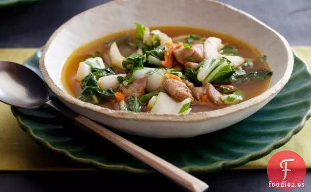 Sopa Salteada de Pollo