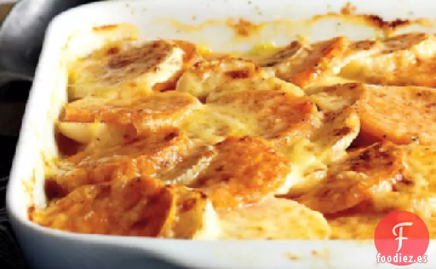 Nabo y Batata Gratinada