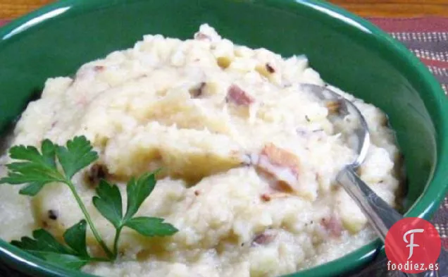 Puré de Patatas Con Nabos y Tocino