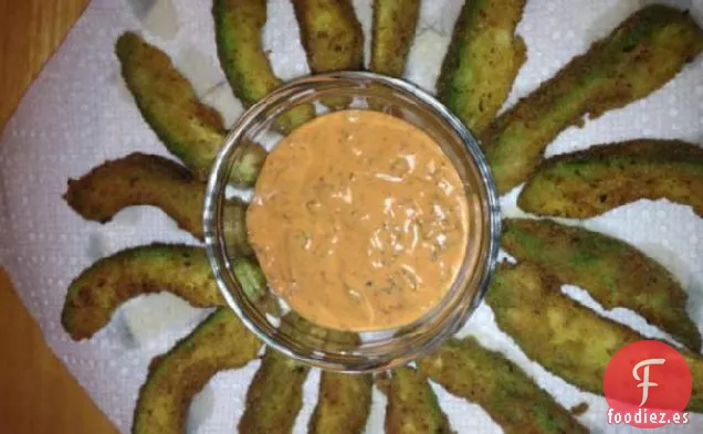 Patatas Fritas De Aguacate Con Chipotle Remoulade