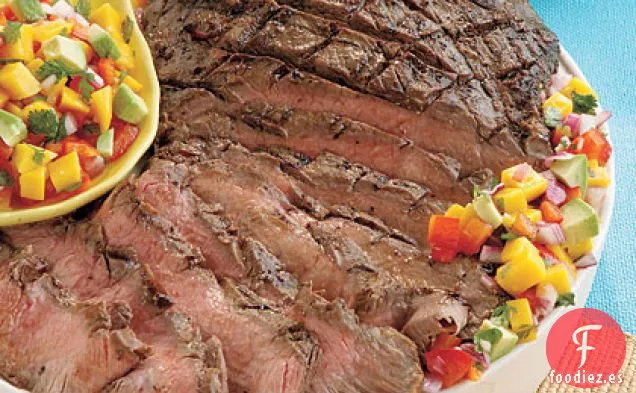 Bistec a la Parrilla con Salsa de Confeti