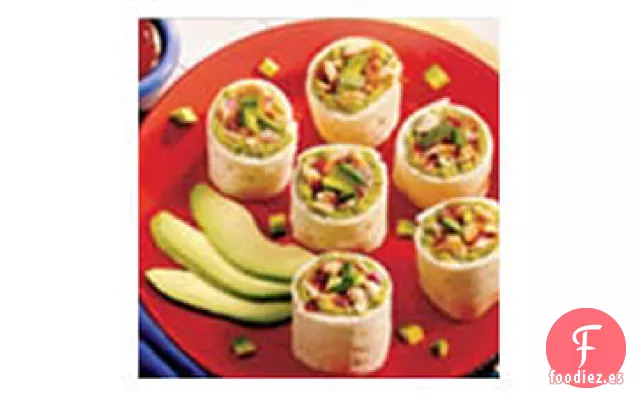 Envolturas de Pollo con Aguacate