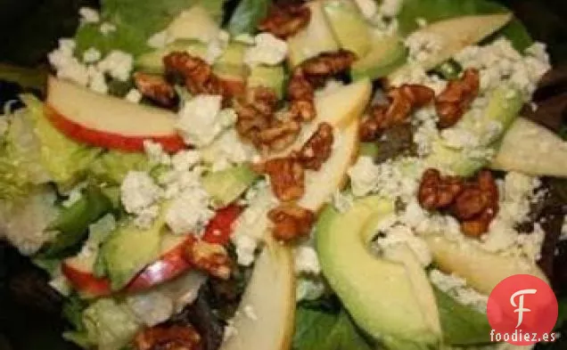 Ensalada de Manzana y Aguacate con Aderezo de Mandarina