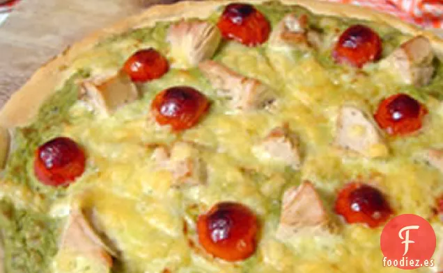 Pizza de Pollo y Aguacate
