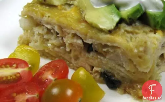 Cazuela de Enchilada de Pollo Fácil