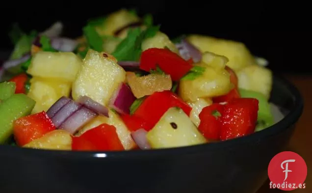 Ternera de Brócoli Con Pimientos Rojos y Ajo