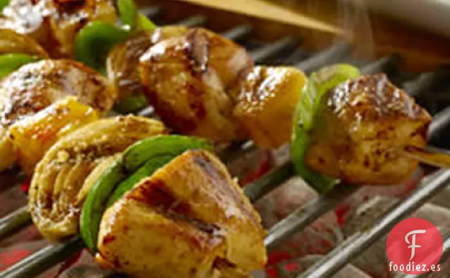 Brochetas de Pollo Tropicales
